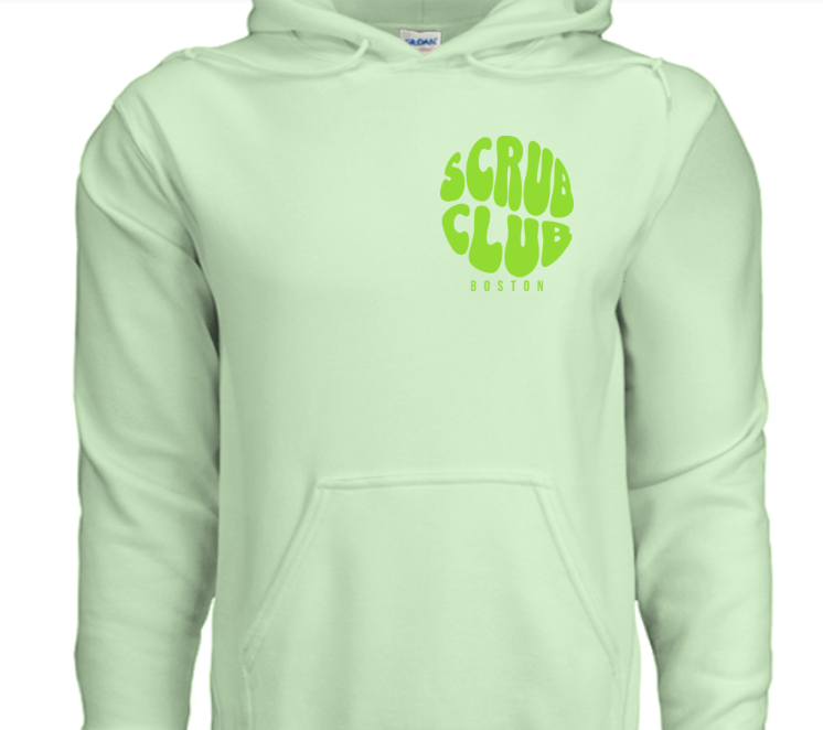 Scrub Club: Spring Hoodie, Green