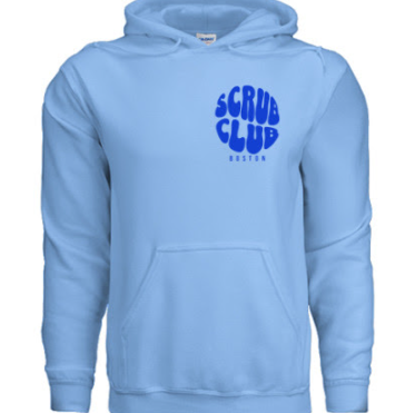 Scrub Club: Spring Hoodie, Blue