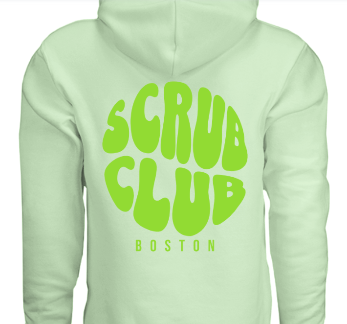 Scrub Club: Spring Hoodie, Green
