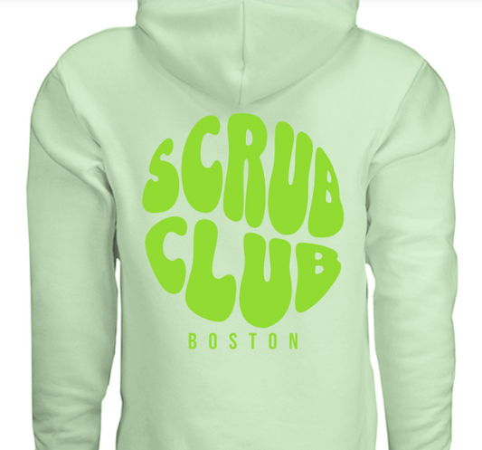 Scrub Club: Spring Hoodie, Green