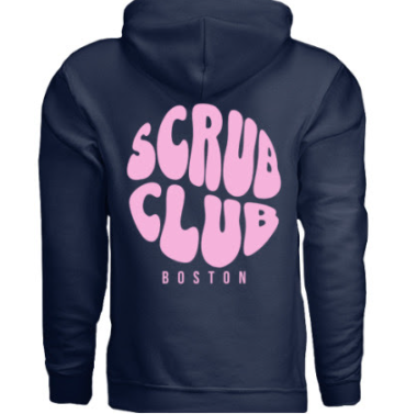 Scrub Club: Spring Hoodie, Navy