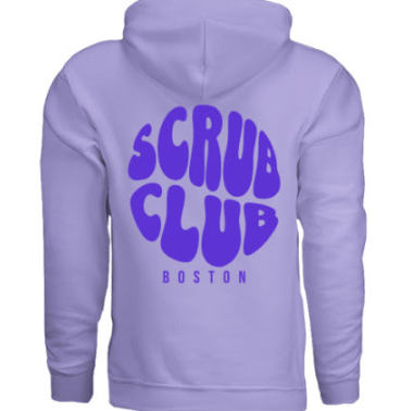 Scrub Club: Spring Hoodie, Purple